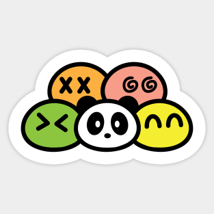 Panda Mochi Bambu Brand Ice Cream Japanese Snack Food Dessert Sweet Rice Cake Sticker